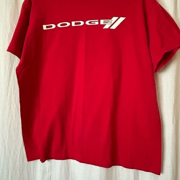 Dodge Red logo tee size Large white printing - Picture 5 of 7